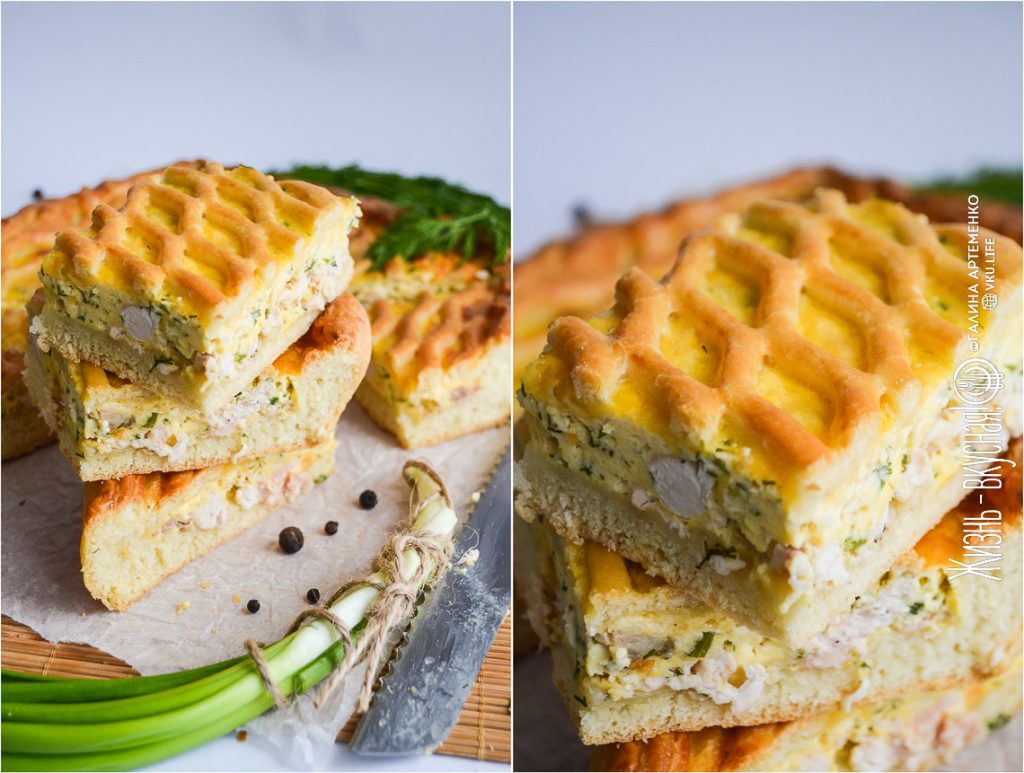 дрожжевой пирог с курицей