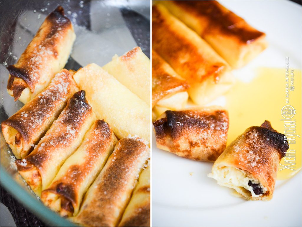 налистники с творогом