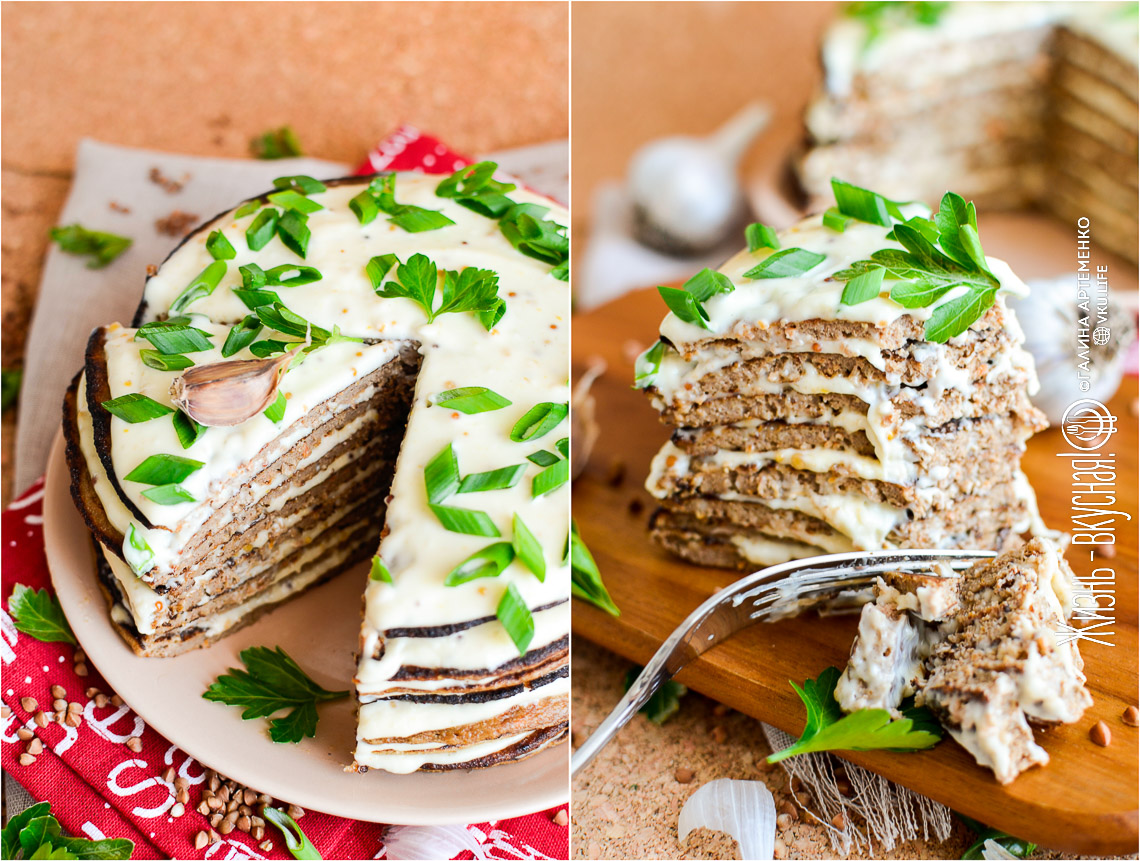 Печеночный торт из куриной печени