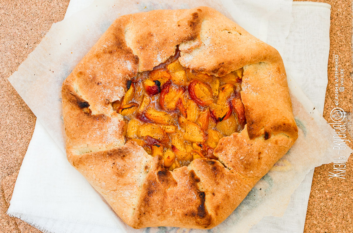 Рецепт галеты с персиками