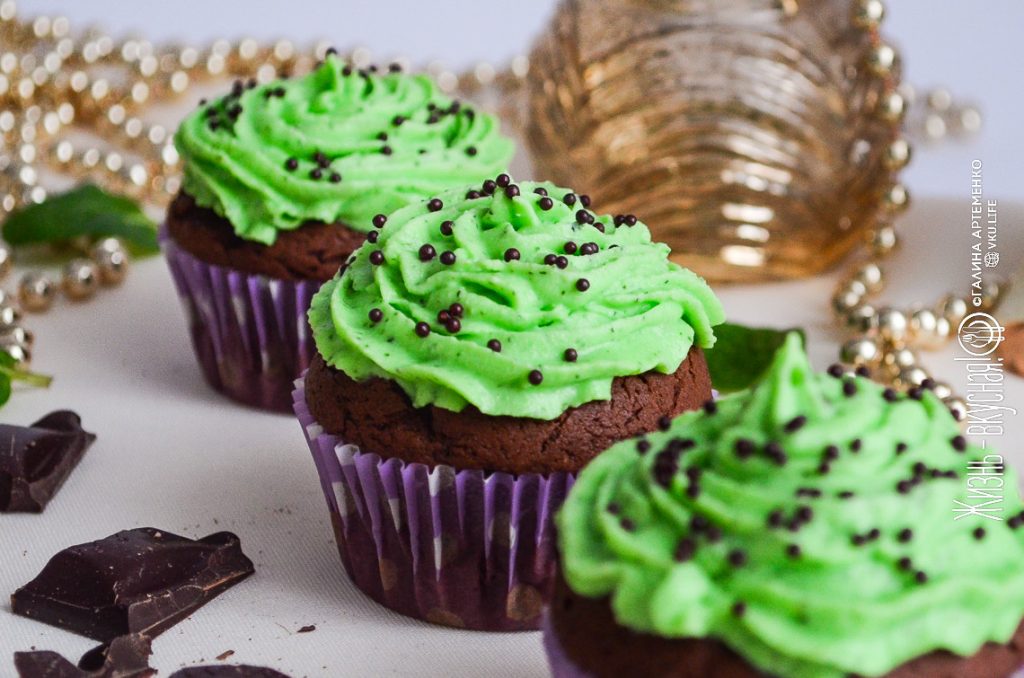 шоколадные капкейки