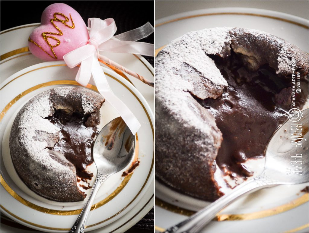 шоколадный фондан