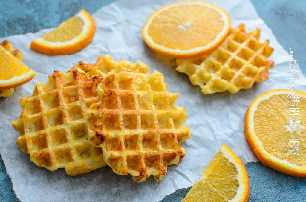 творожные вафли без сахара