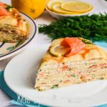 блинный торт с рыбой