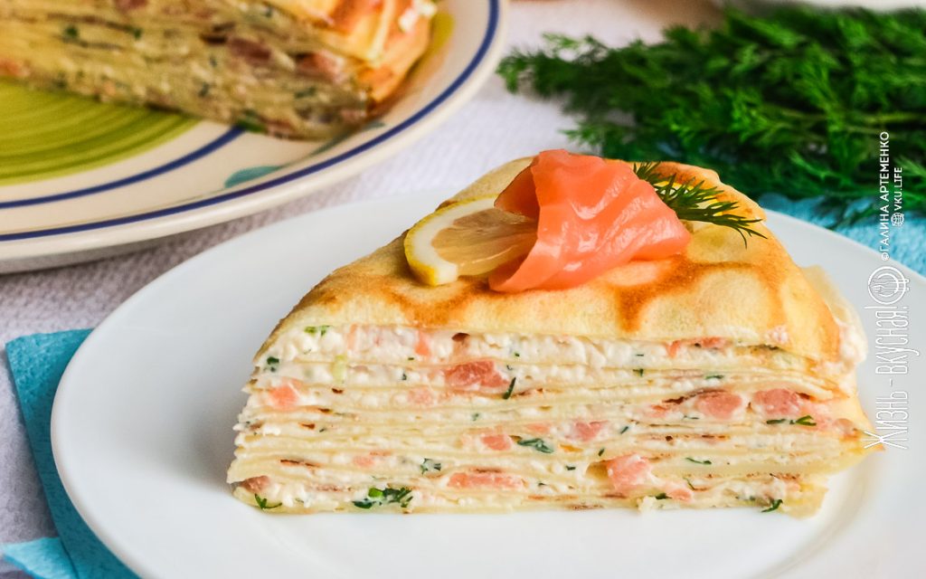 блинный торт несладкий