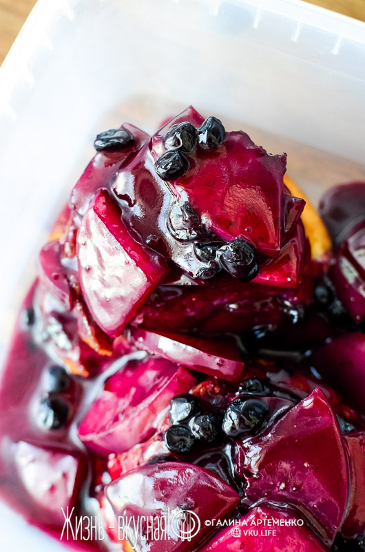 фруктово ягодный соус компот