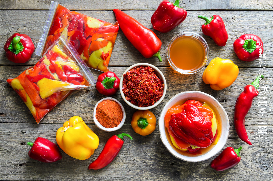 2 заготовки из сладкого перца на зиму