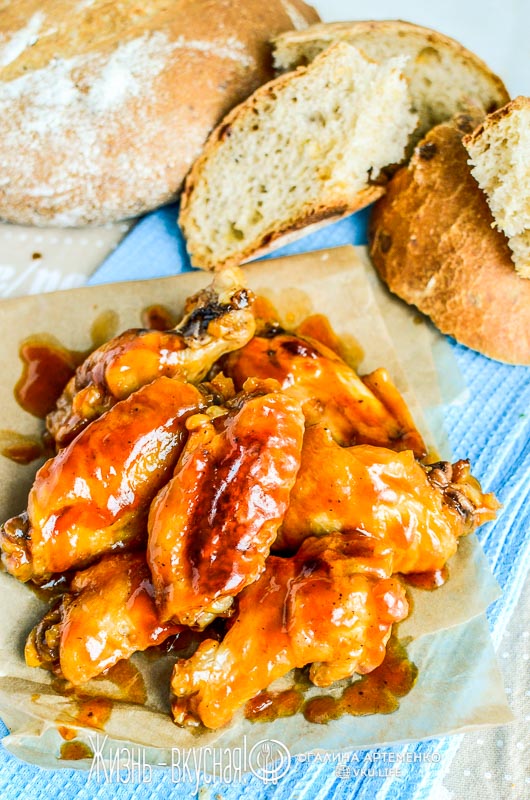 крылышки в кисло сладком соусе