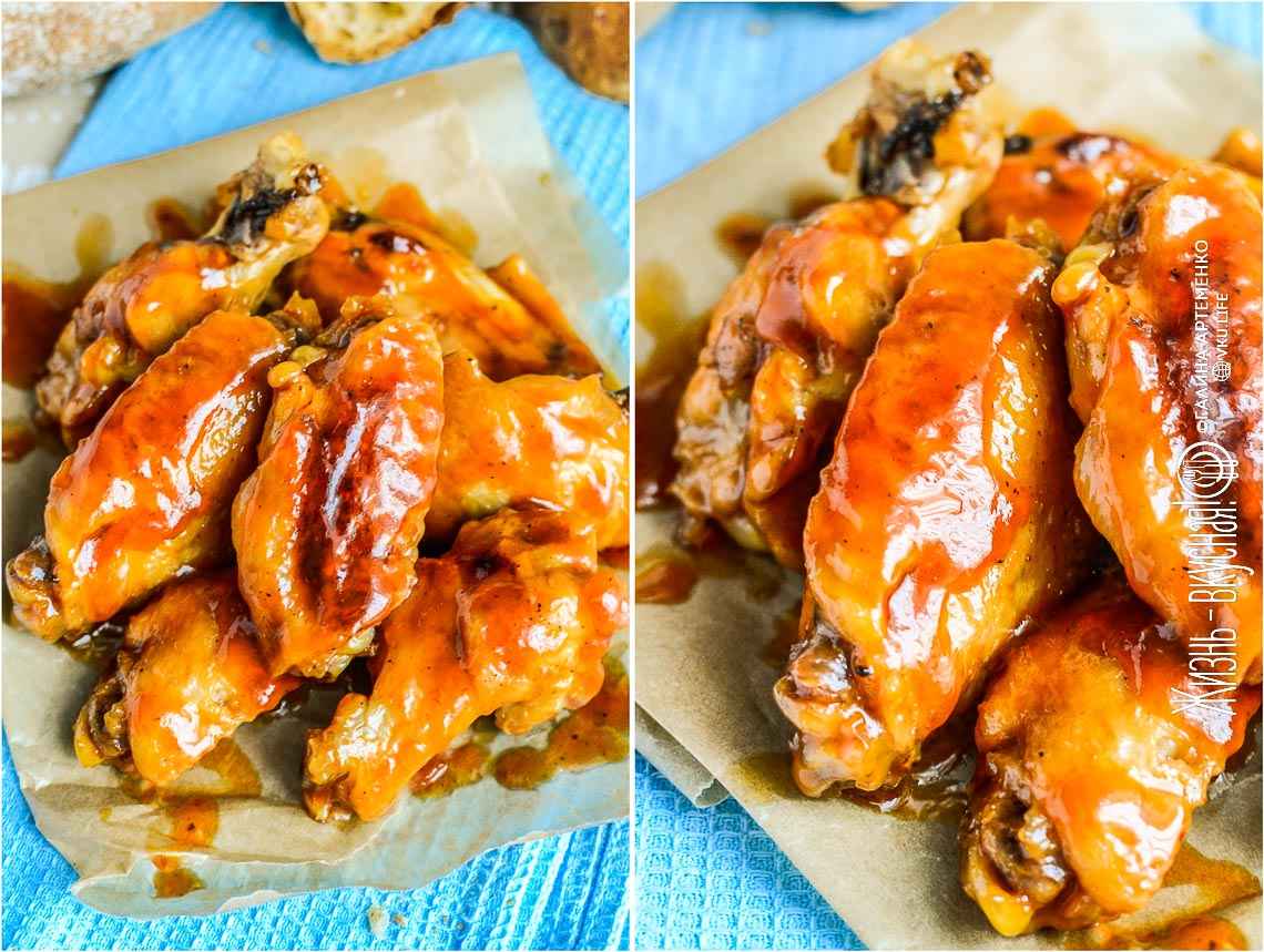 Кисло-сладкие крылышки, неприлично вкусные + рецепт вустерского соуса