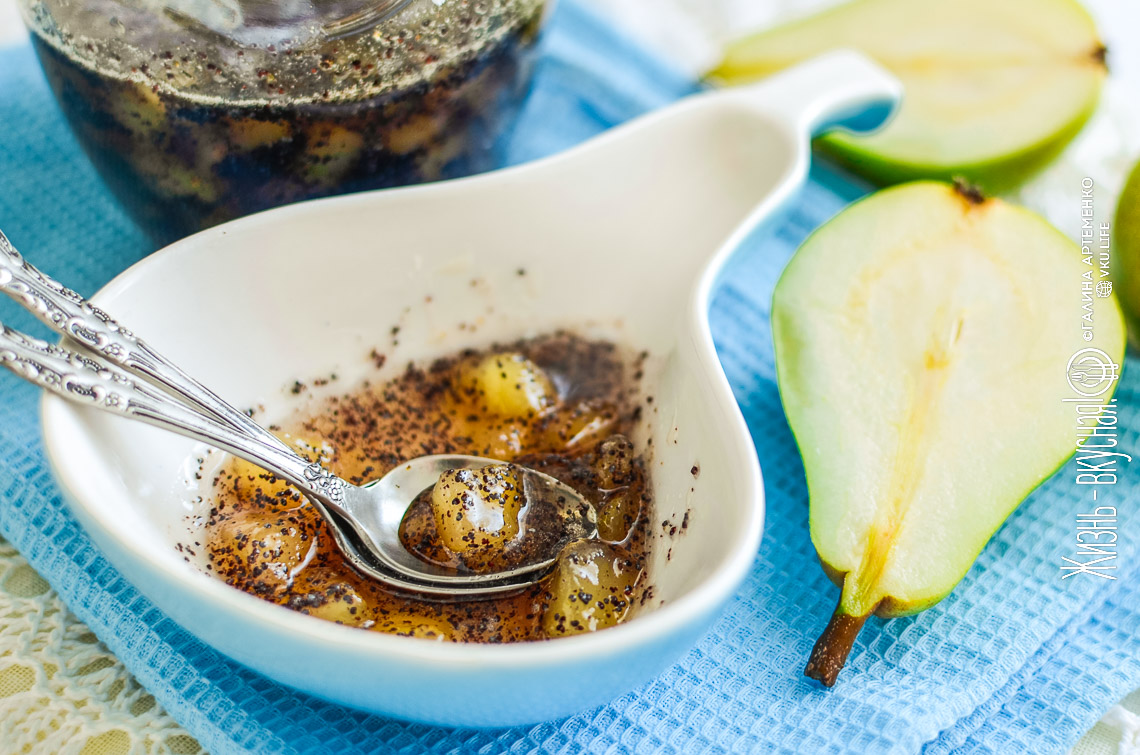 Варенье из груш с маком