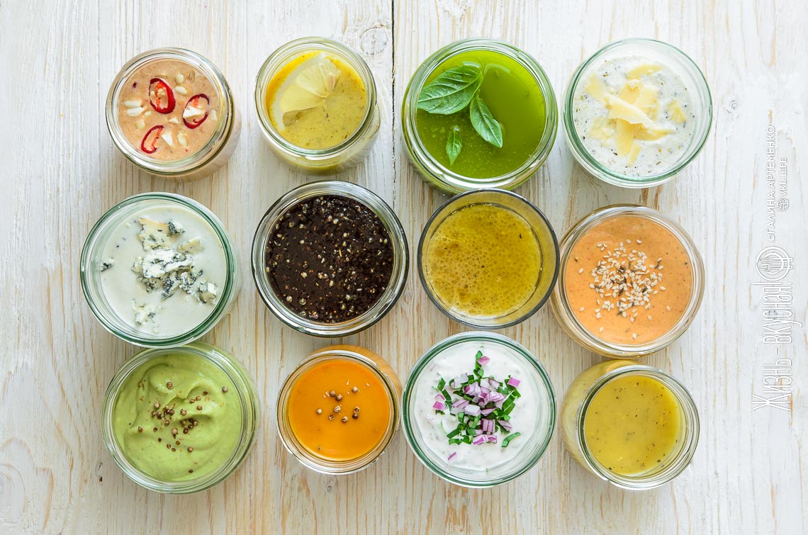 Заправки для салатов: 12 рецептов, часть 2