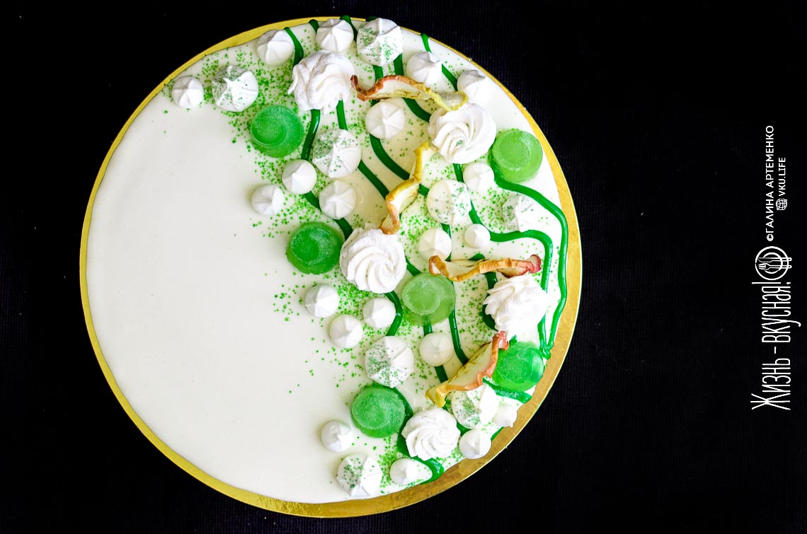 Яблочный торт (рецепт муссового торта)