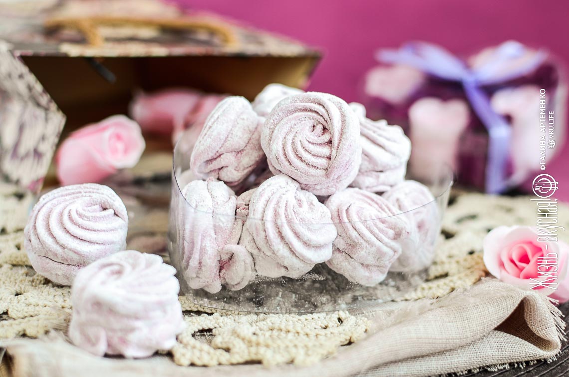 Зефир из черной смородины, меньшесахарный