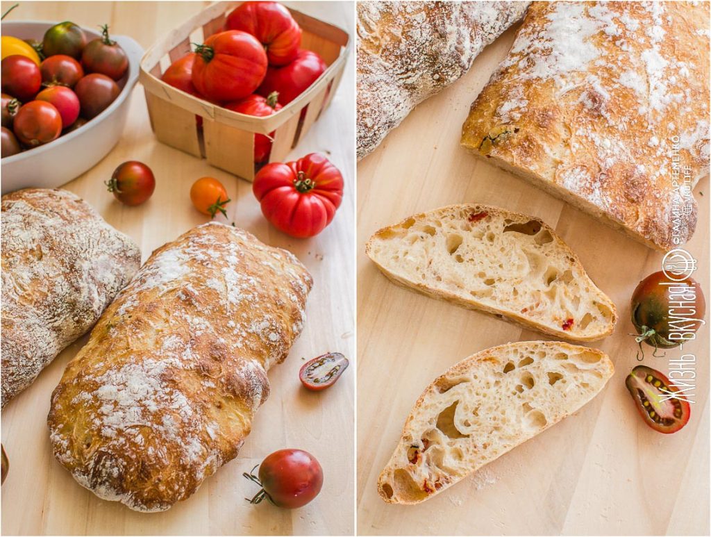 домашняя чиабатта в духовке