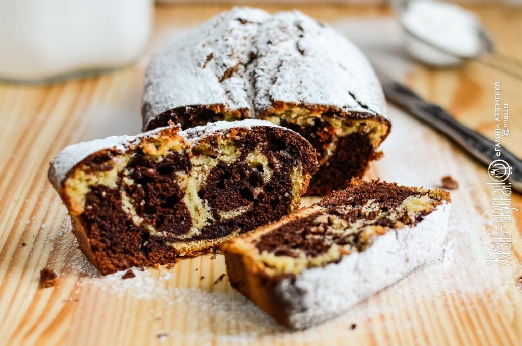 кекс зебра рецепт