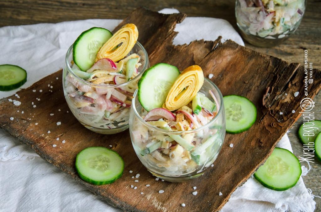 мясные салаты рецепты