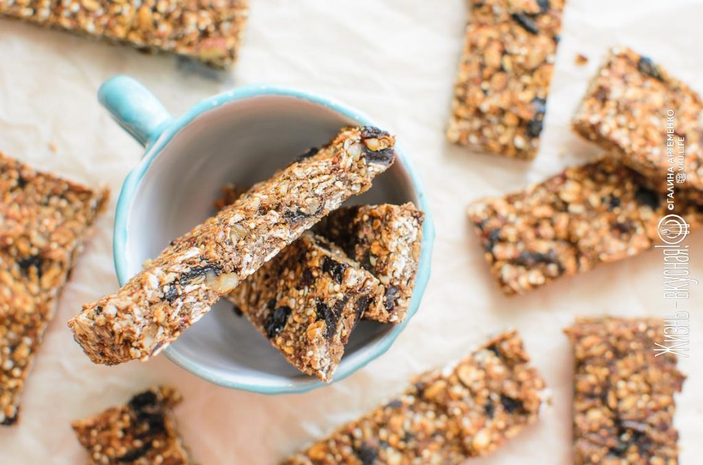 домашние батончики мюсли