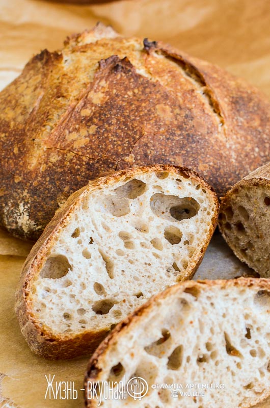 вермонтский хлеб на закваске