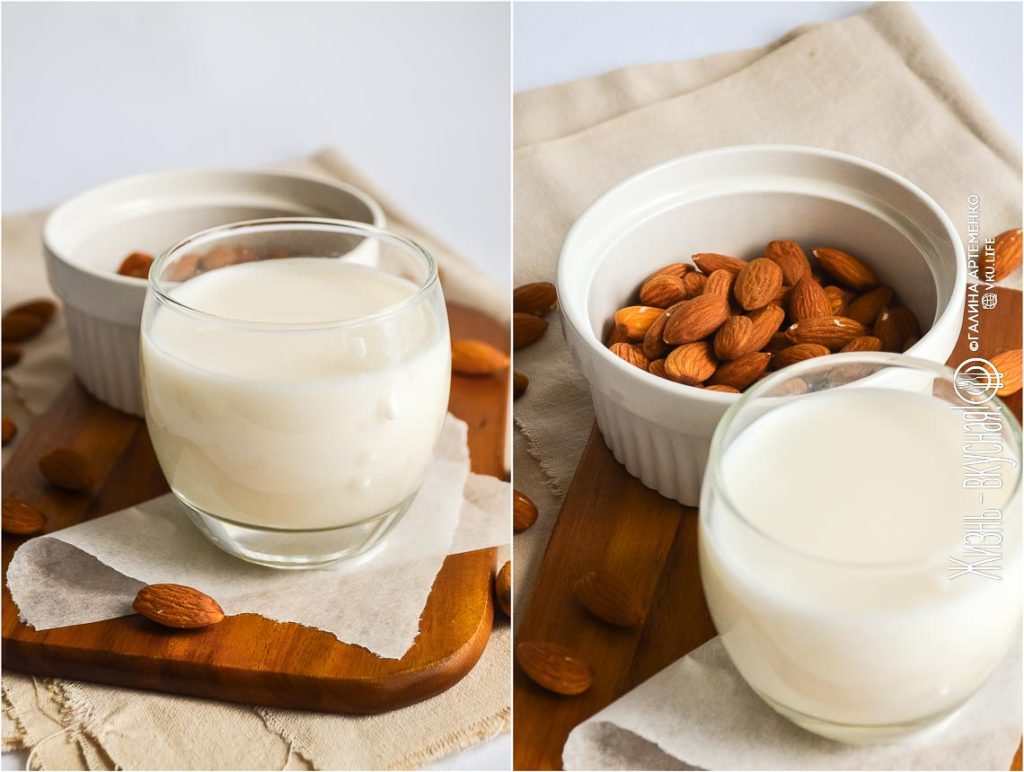 домашнее миндальное молоко