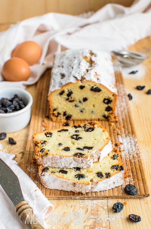 кекс столичный с изюмом