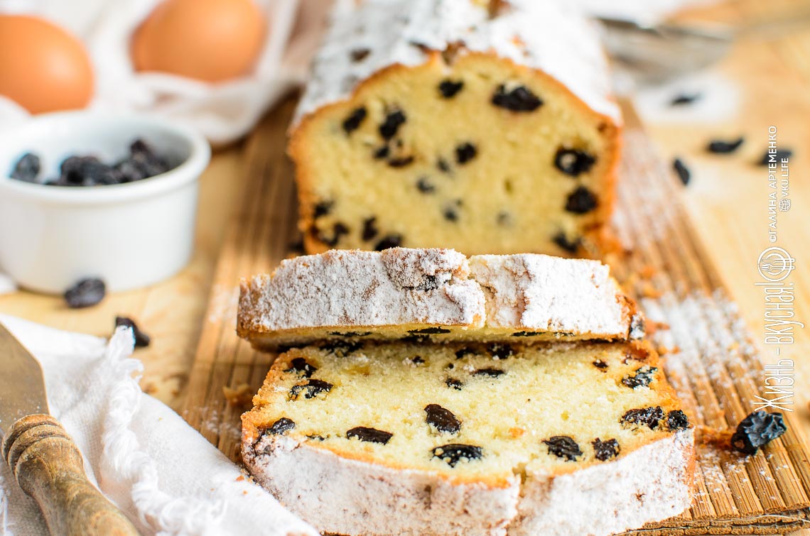 Кекс «Столичный» с изюмом (рецепт по ГОСТу)