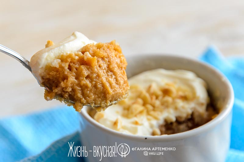 кекс в микроволновке без какао