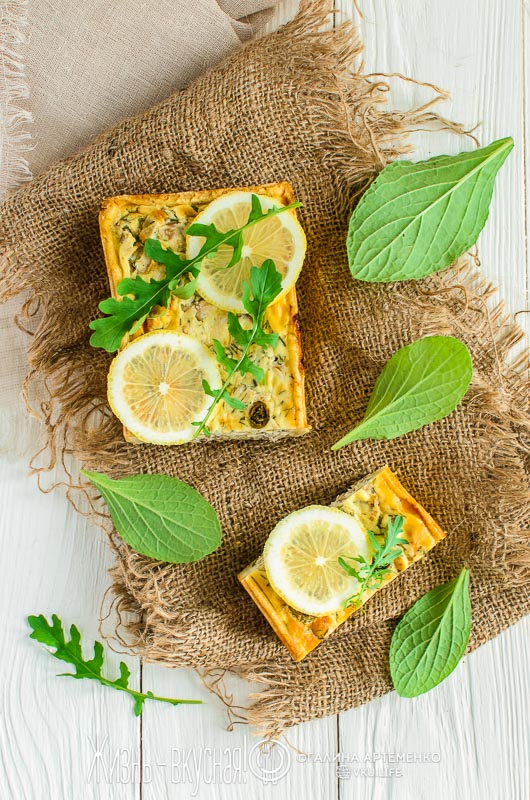 киш с рыбой