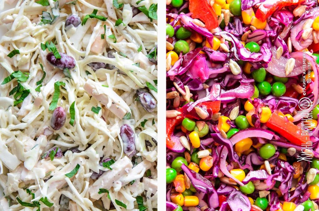 салат из свежей капусты рецепты