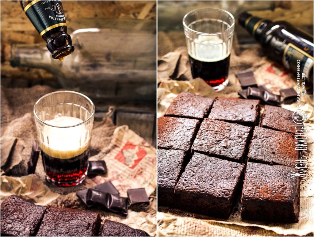 брауни на пиве