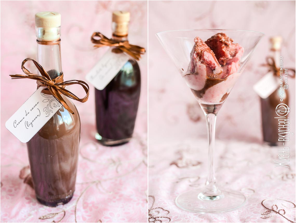 Шоколадный ликер и ликер Creme de cacao