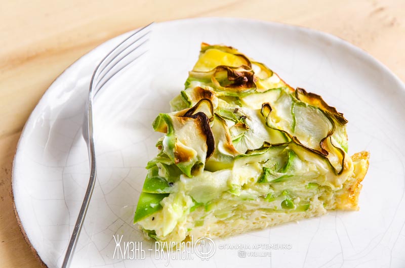 рецепт кабачки омлет