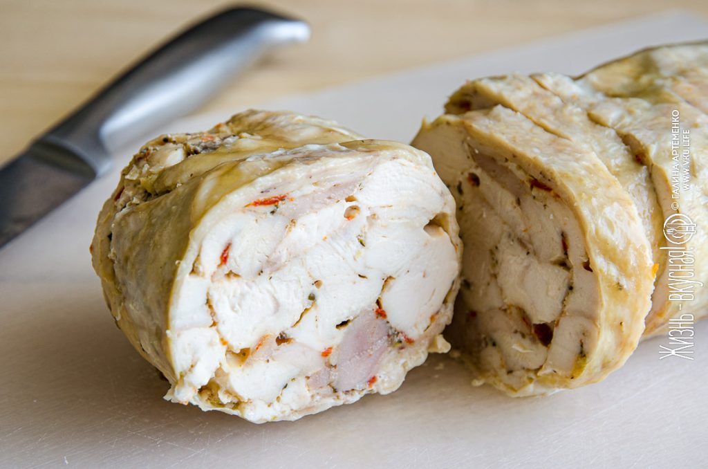 куриный рулет в духовке