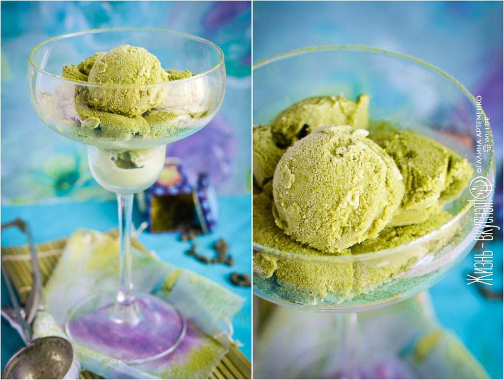 мороженое матча