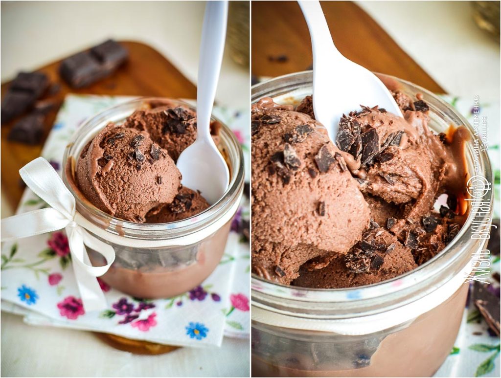 рецепт шоколадного мороженого