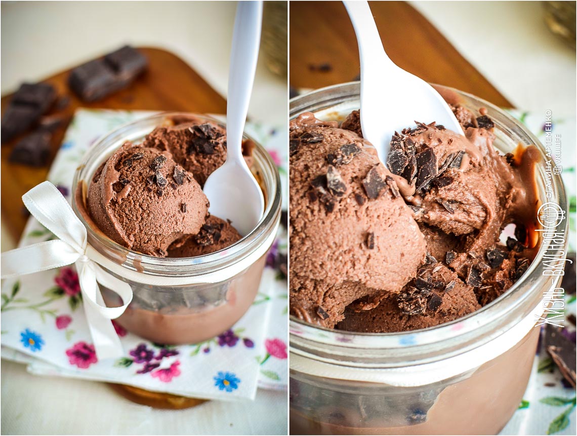 Рецепт шоколадного мороженого с чаем Эрл Грей