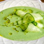 зеленый гаспачо из огурцов