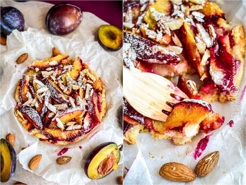 кростата со сливами