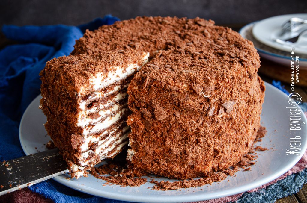 шоколадный наполеон