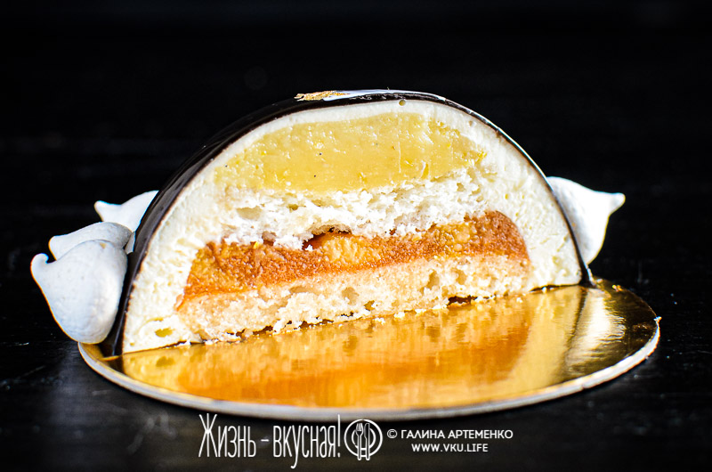 торт с абрикосами персиками лимоном