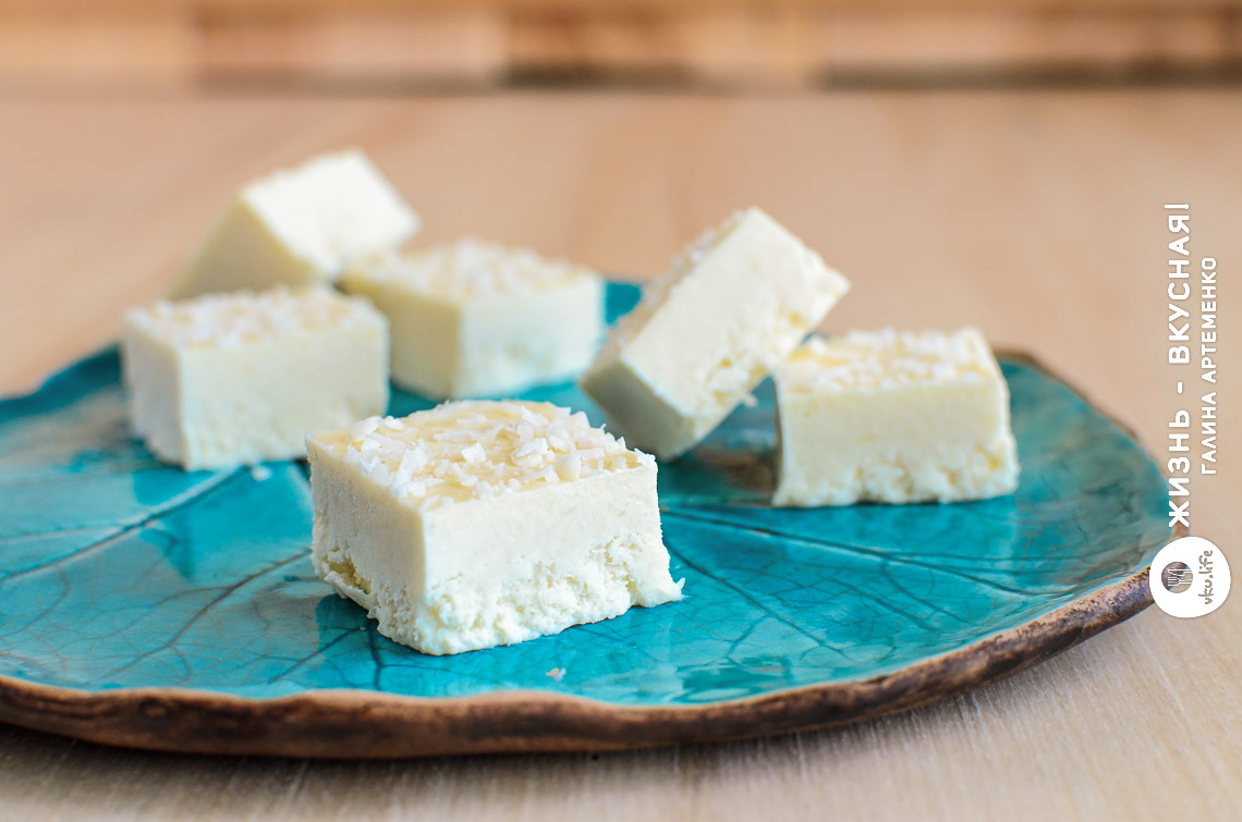 Кокосовые конфеты (рецепт без сахара)