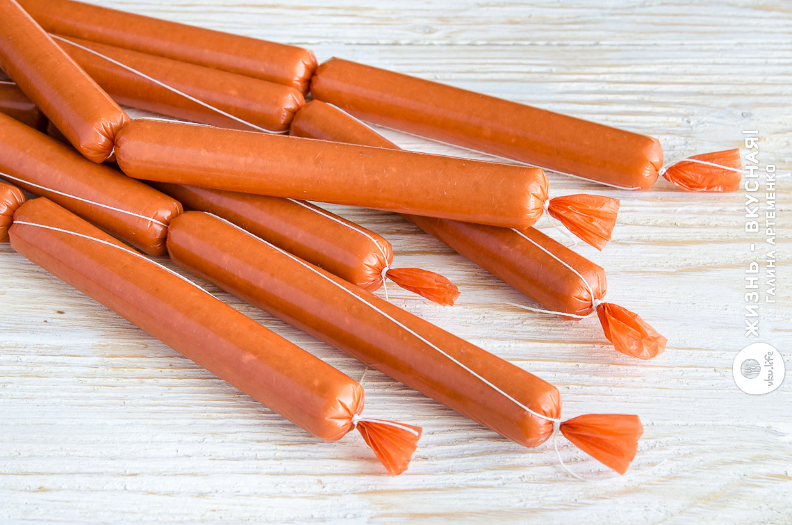 Домашние молочные сосиски: натурально и очень вкусно!