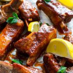 свиные ребра в сладком соусе