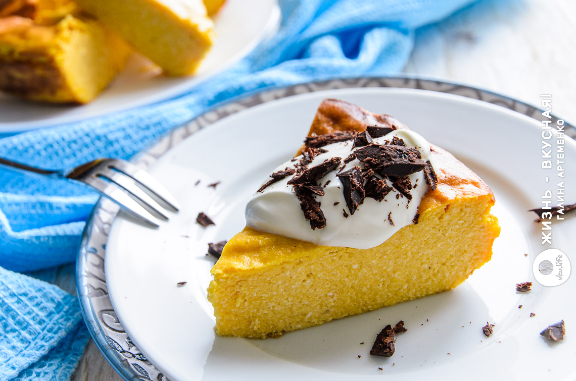 Творожно-тыквенная запеканка