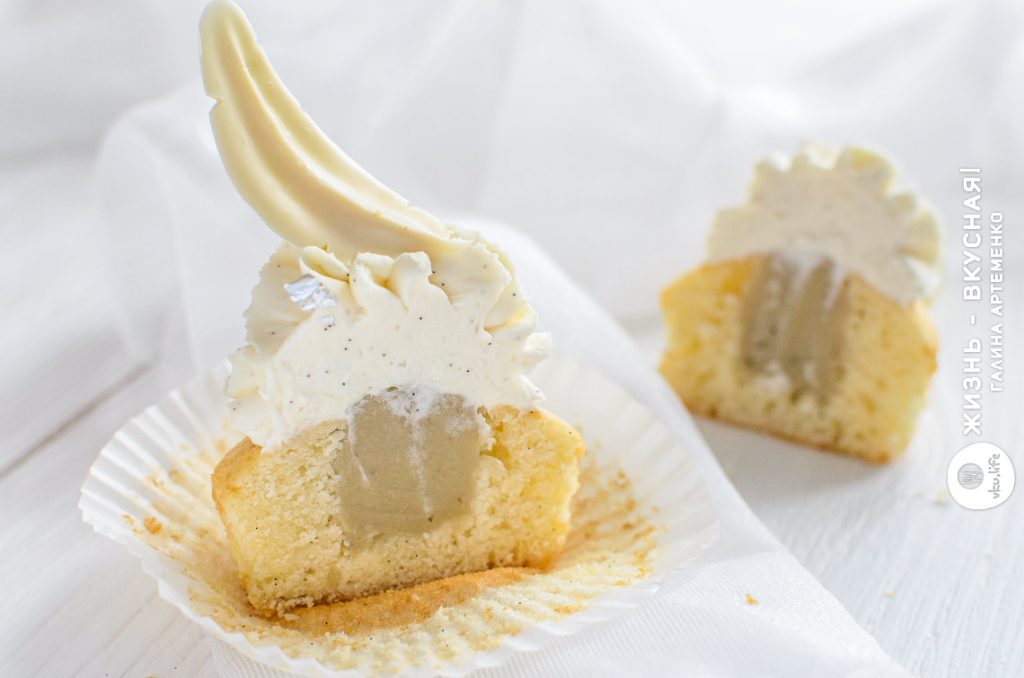 ванильные капкейки рецепт