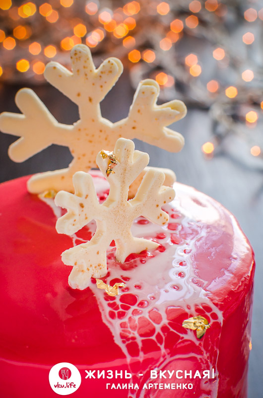 домашний новогодний торт
