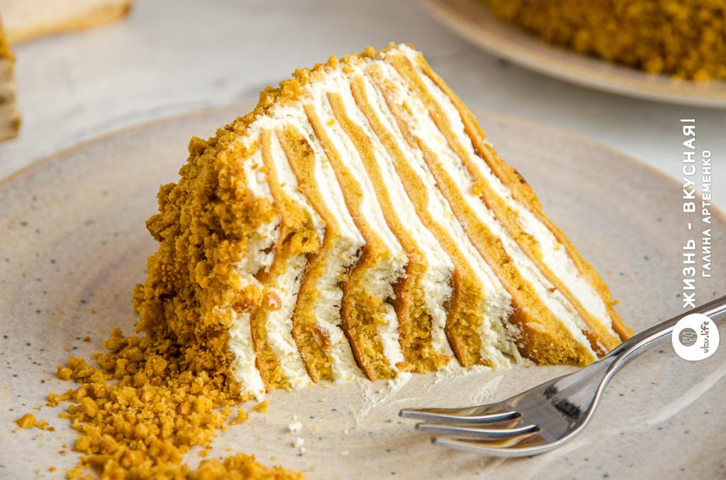 медовик без раскатки коржей