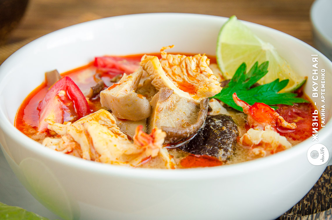 Тайский суп Том Ям: рецепт