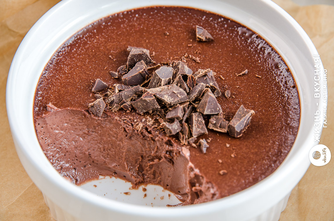 Нежный десерт из какао «Pot de creme»