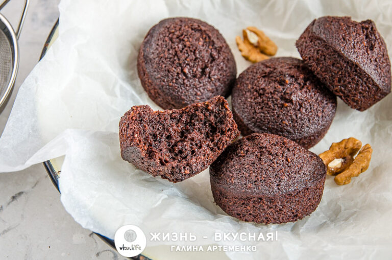 рецепт кексов с какао в духовке